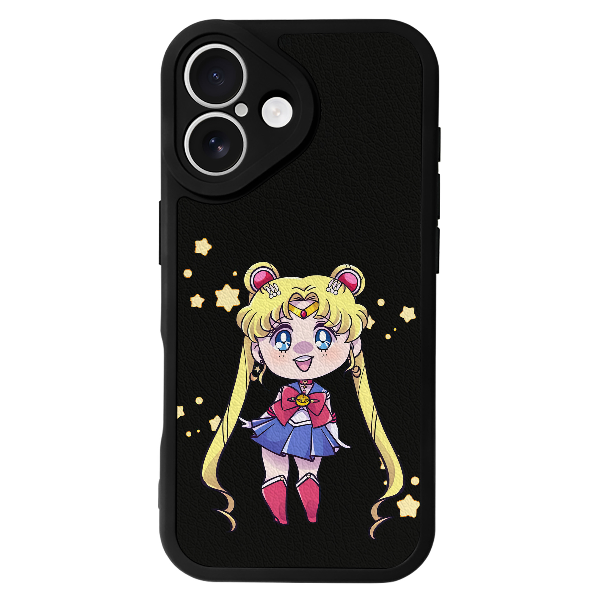 （画像用） 美少女戦士セーラームーン 月野 うさぎ つきの うさぎ Sailor Moon Tsukino Usagi 【iPhone 16シリーズ対応】シリコンスマホケース（レザー調） 材質：シリコン